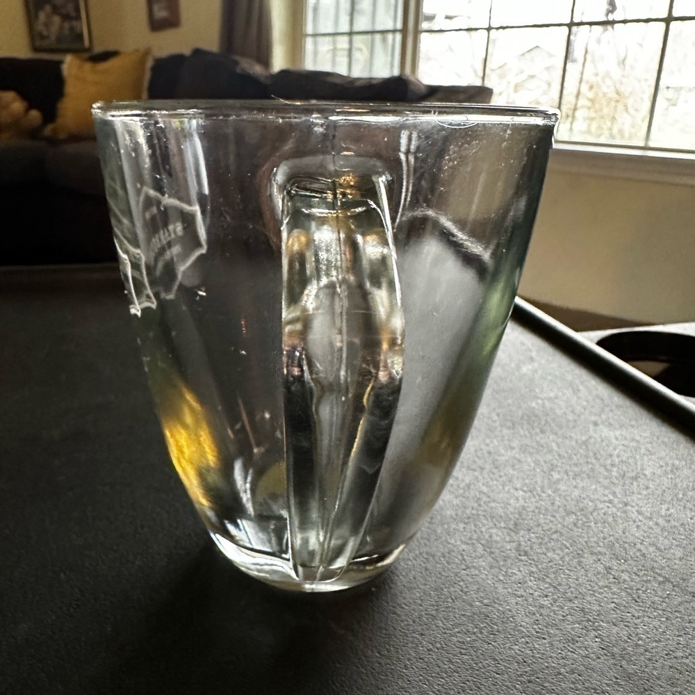 Starbucks Coffee Company est 1971 Clear Glass Coffee Mug Cup - Picture 2 of 3